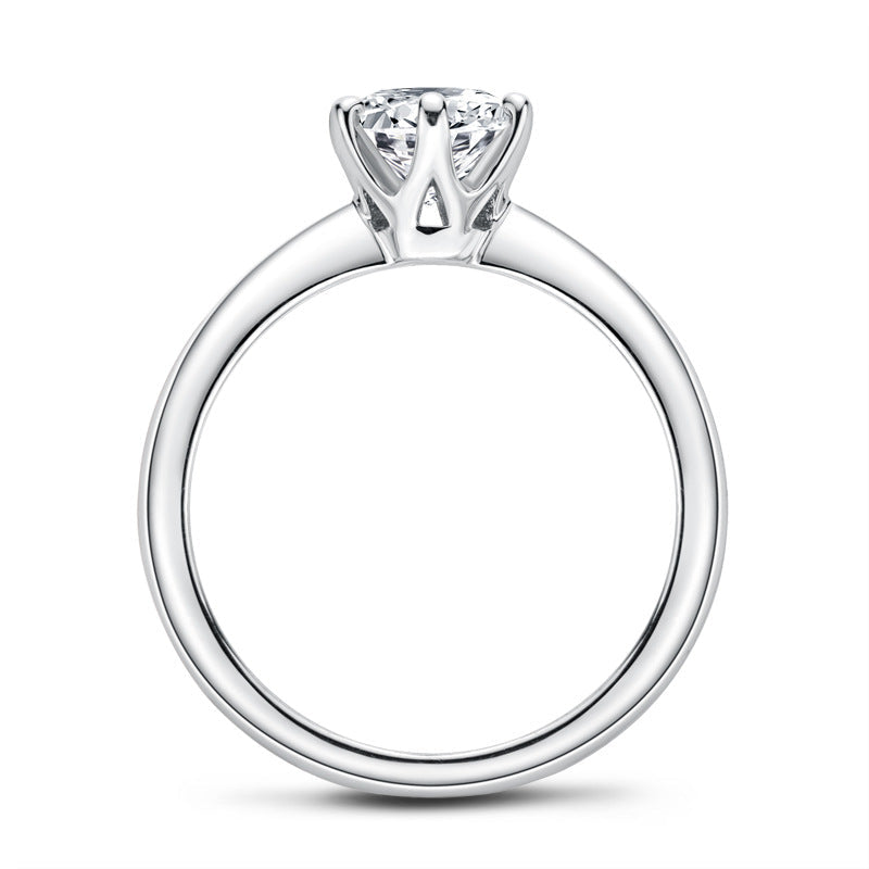 Classic Six Prong Moissanite Ring