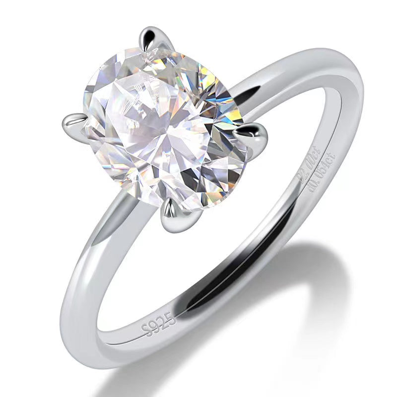 "Tina" Oval Cut Moissanite Ring