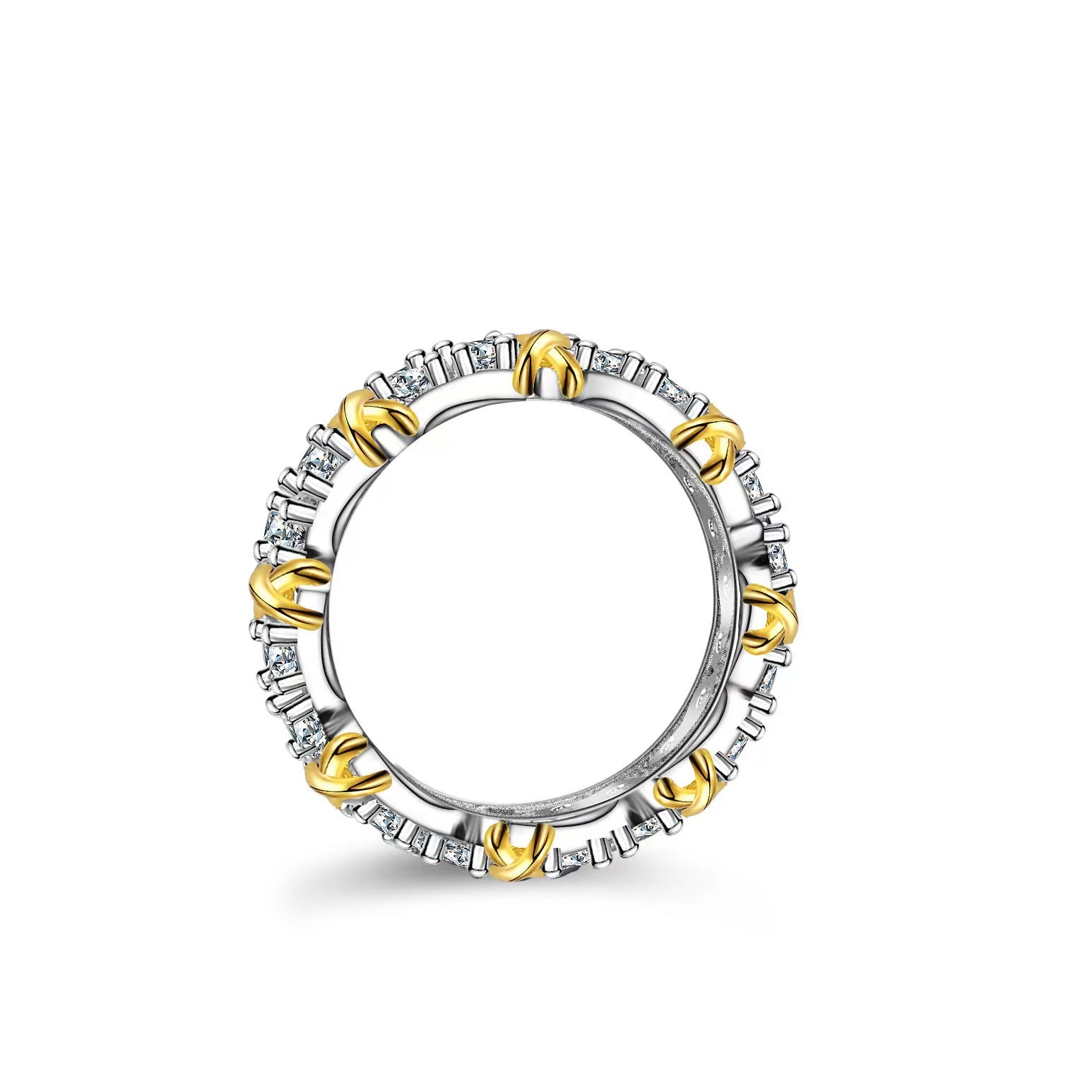 "Xara" Full Moissanite Band