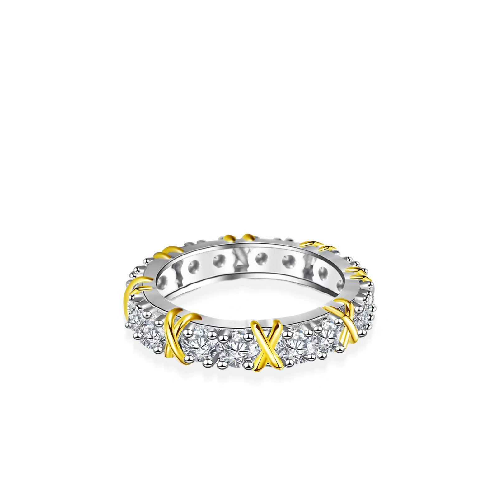 "Xara" Full Moissanite Band