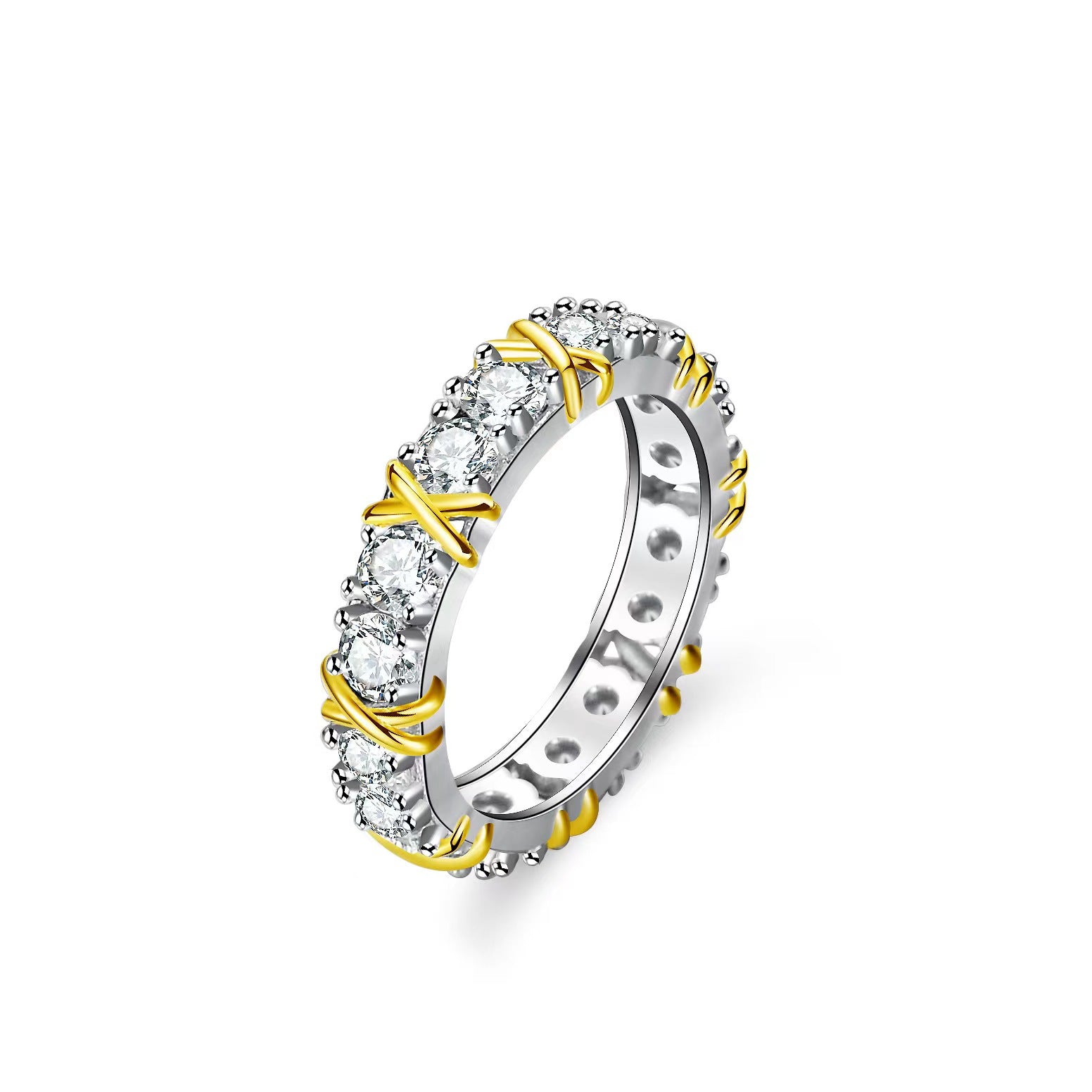 "Xara" Full Moissanite Band