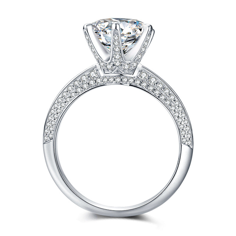 „Zoe“ Moissanitring im Rundschliff