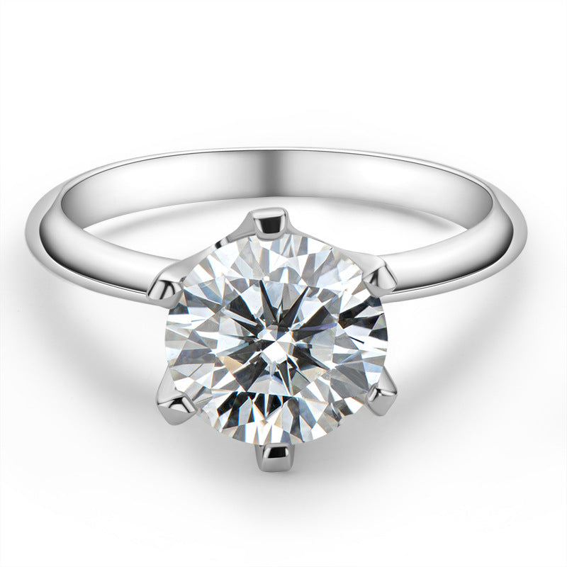 Classic Six Prong Moissanite Ring