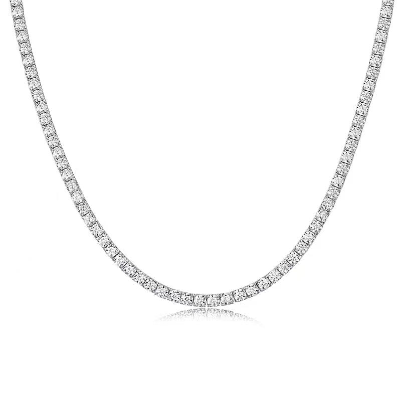 "Babysbreath" Full Moissanite Tennis Necklace