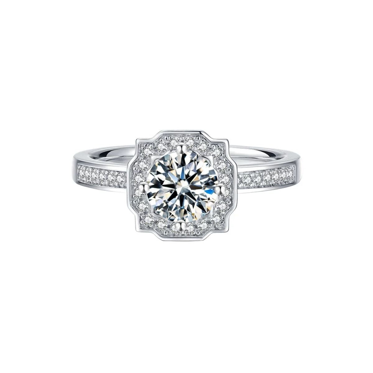 "Snow White"1ct HW Classic Engagement Ring