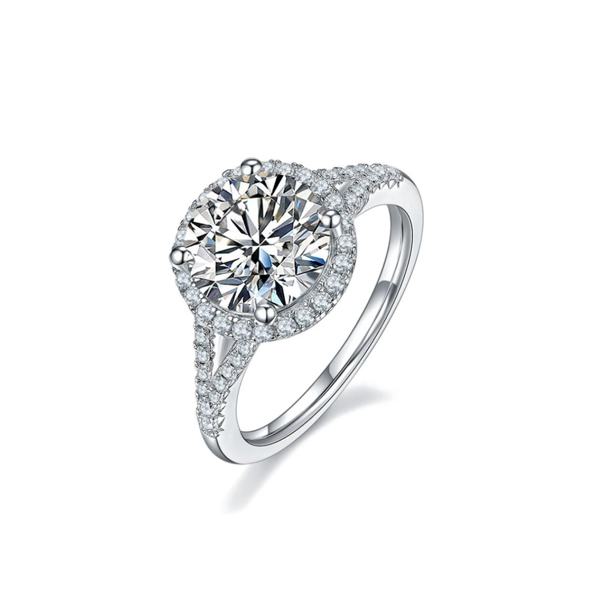 "First Lady" 3ct Solitaire Round Cut Engagement Ring