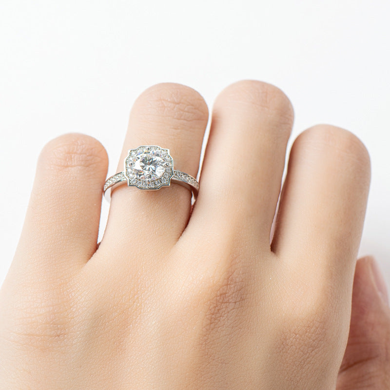 "Snow White"1ct HW Classic Engagement Ring