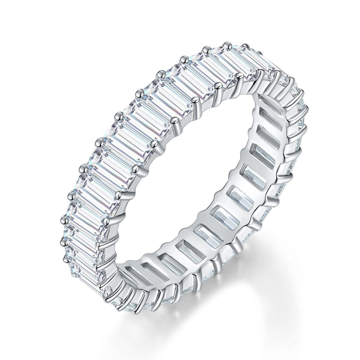 "June" 0.2ct Full Moissanite Band
