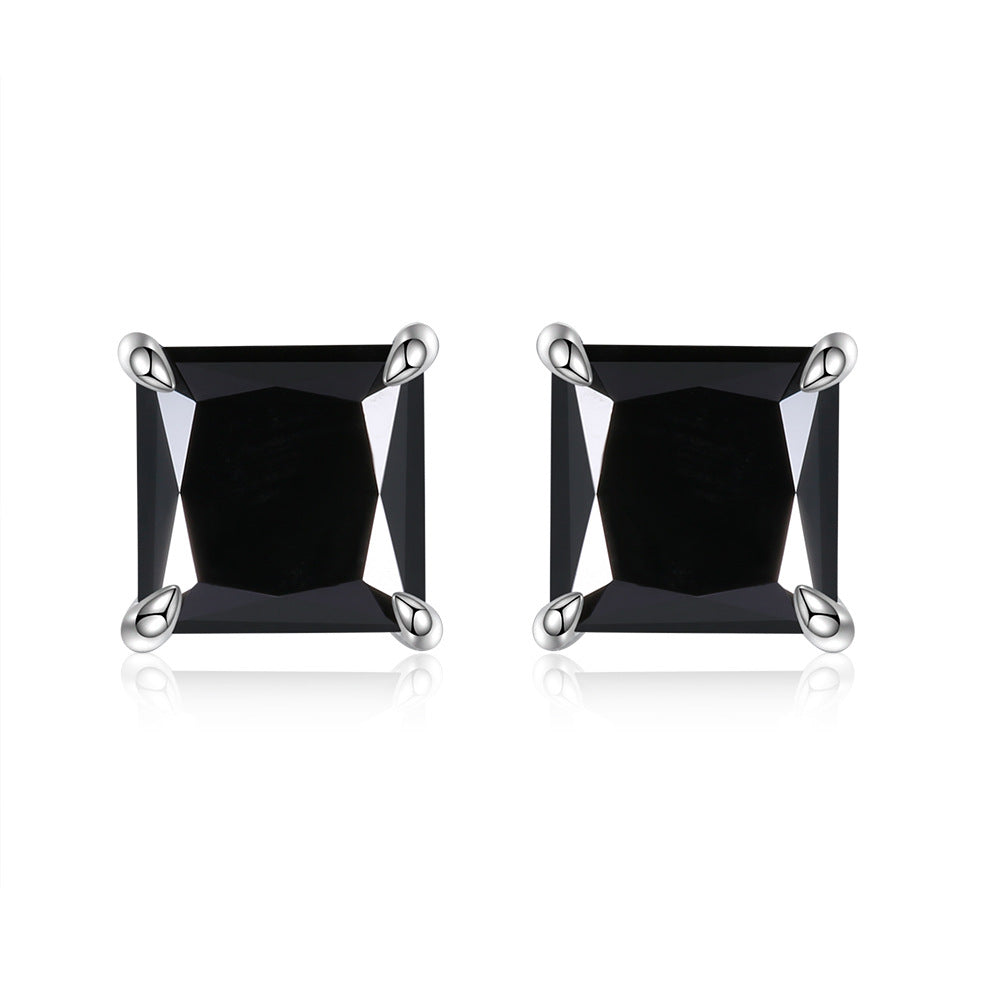 1ct Princess Cut Moissanite Earring Studs (3 colors)