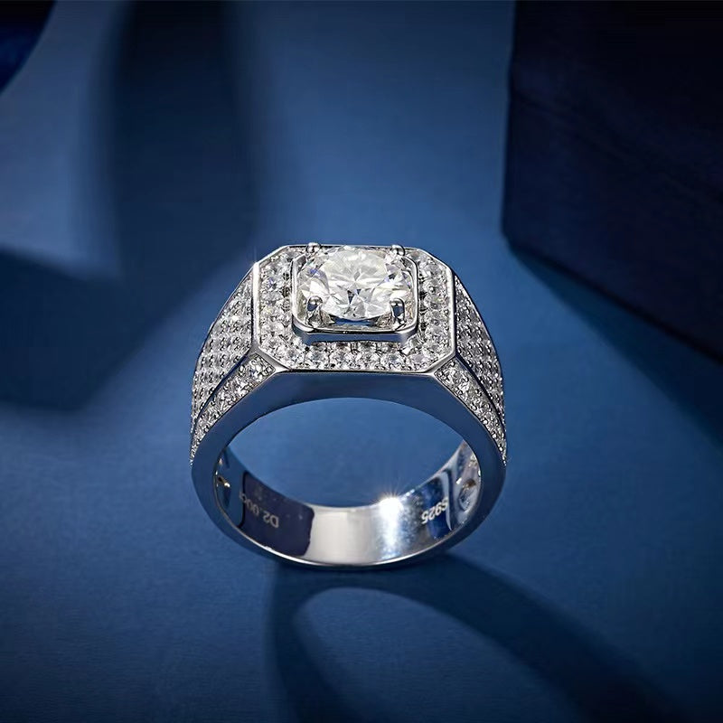 "James" Moissanite Man's Ring