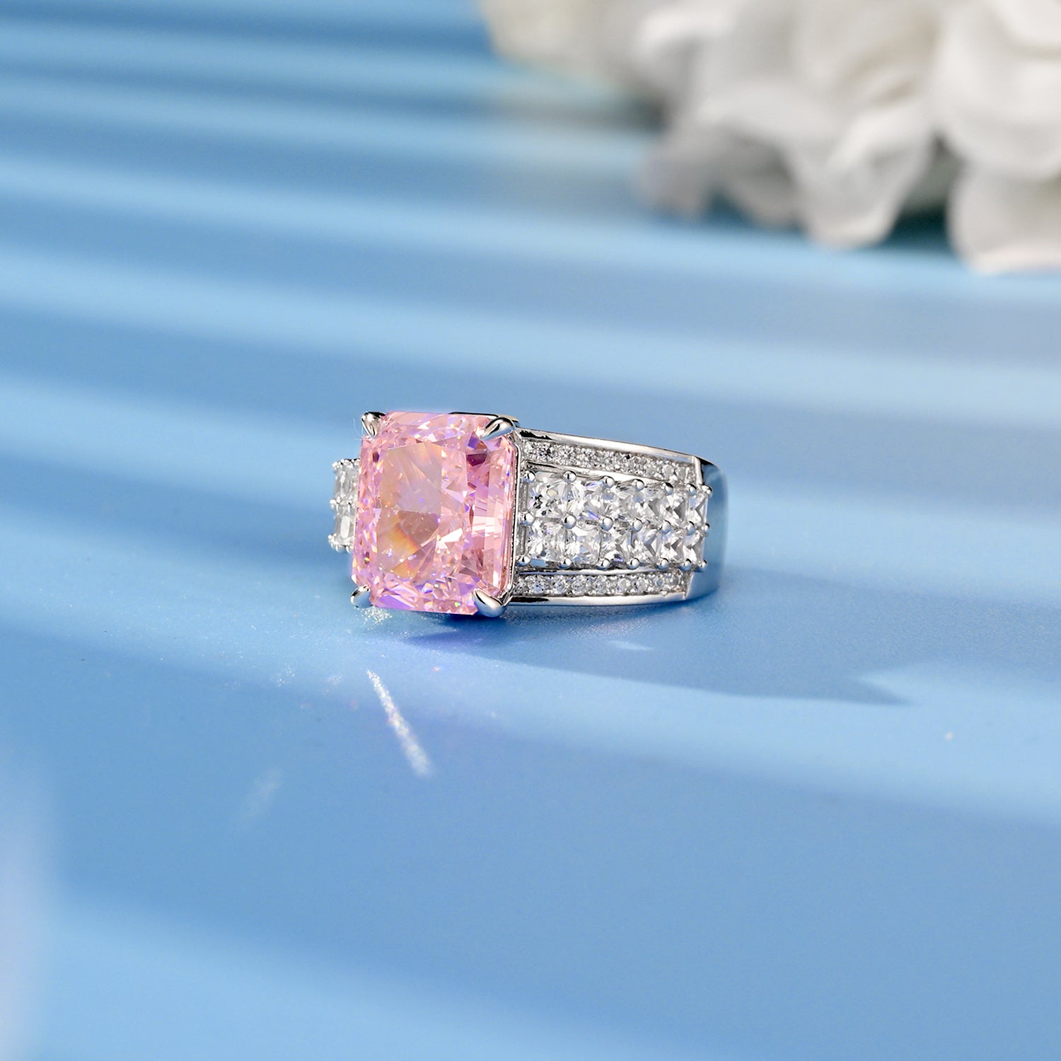 "Mello" 7.5ct High Carbon Diamond Ring