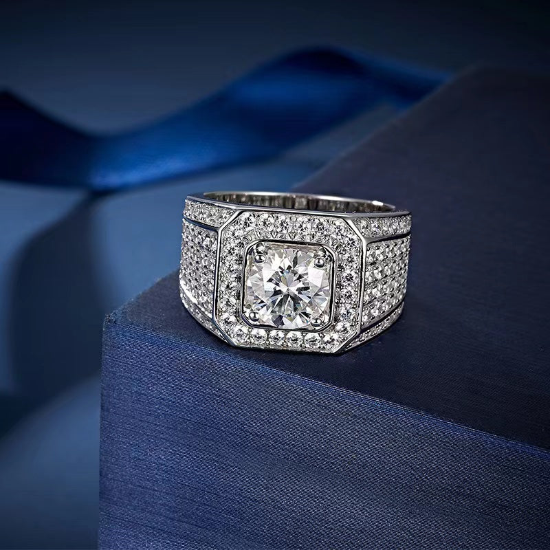 "James" Moissanite Man's Ring
